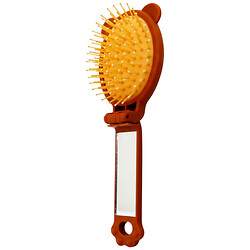 Щетка для волос массажная с зеркалом "Мишка"