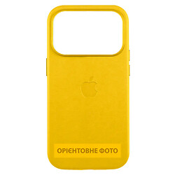 Чехол (накладка) Apple iPhone 17, Leather Case Color, MagSafe, Canary Yellow, Желтый