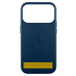 Чехол (накладка) Apple iPhone 17 Air, Leather Case Color, MagSafe, Dark Blue, Синий