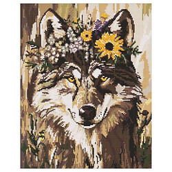 Алмазная мозаика "Красивая волчица", 40х50 см, Ідейка