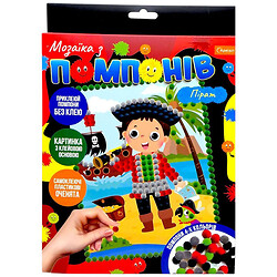 Набор для творчества "Мозаика из помпонов: Пират", Lipaka