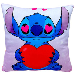 Подушка с принтом "Стич", 30х30 см, Копиця