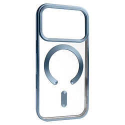 Чохол (накладка) Apple iPhone 17 Pro, Світлодіодний Full Camera, MagSafe, Blue Matte, Синій