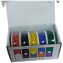 Набор проводов в силиконовой оплетке 1жила 26AWG