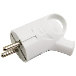 Вилка электрическая с ушком с заземлением LUNO