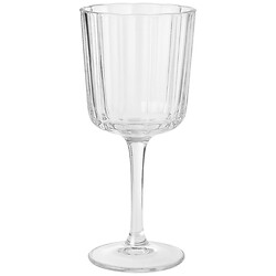 Келих для вина скляний фігурний хвилястий прозорий, 300 мл