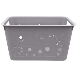 Кошик для зберігання пластиковий прямокутний без кришки з ручками, 22х15х12 см