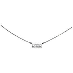 Цепочка на шею женская металлическая с подвеской "Числа"