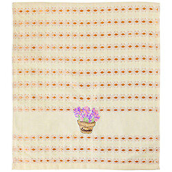 Рушник кухонний вафельний з принтом "Квіти", мікс, 40х60 см