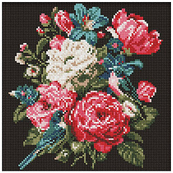 Алмазная мозаика "Букет жизни", 30х30 см, Ідейка