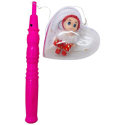 Светяшка "Сердце с куклой-брелоком", на палочке, Mic