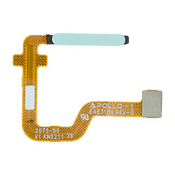 Шлейф Motorola Moto G54, С сканером отпечатка пальца, Зеленый