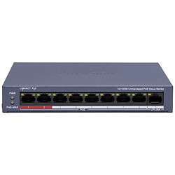 Коммутатор Hikvision DS-3E0109P-E/M(C) POE, Серый