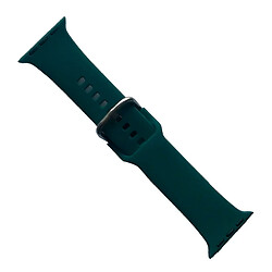 Ремінець Apple Watch 38 / Watch 40, Silicone Metal Clasp, Pine Green, Зелений