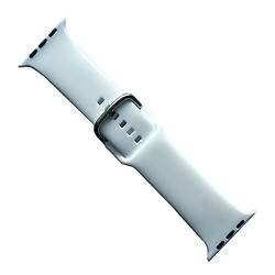 Ремінець Apple Watch 38 / Watch 40, Silicone Metal Clasp, Білий