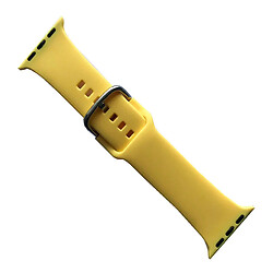 Ремешок Apple Watch 38 / Watch 40, Silicone Metal Clasp, Желтый