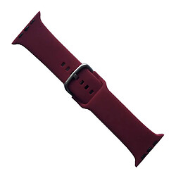 Ремешок Apple Watch 42 / Watch 44, Silicone Metal Clasp, Marsala, Бордовый