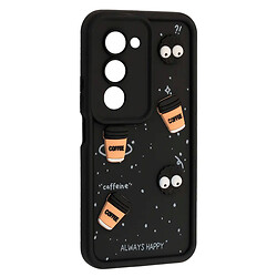 Чехол (накладка) Xiaomi Redmi 15, HAPPY Cookie, Черный