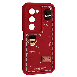 Чохол (накладка) Xiaomi Redmi 15, HAPPY Cookie, Marsala, Бордовий