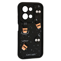 Чехол (накладка) Xiaomi Poco C85 / Redmi 15C, HAPPY Cookie, Черный