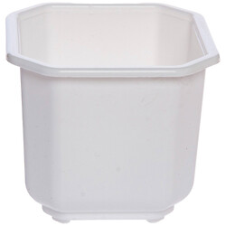 Вазон для цветов пластиковый с подставкой "Дама" 12х12 см