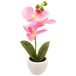 Декор для дома Орхидея искусственная в горшке, 28 см