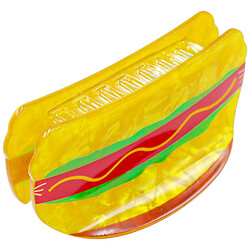 Краб для волосся пластиковий фігурний "Еда", в асортименті