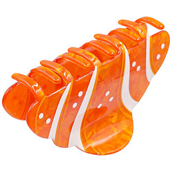 Краб для волос пластиковый фигурный "Круассан"