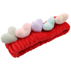 Пов'язка для волосся косметична м'яка "Серця"