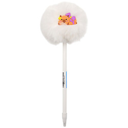 Ручка кулькова з пухнастим помпоном "Капібара"