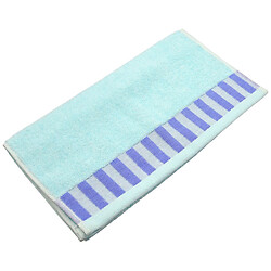 Полотенце для лица махровое однотонное с полосками, 34х72 см, 105 г
