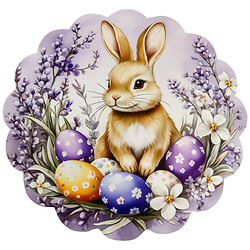 Салфетка настольная порционная "Пасха", 38х38 см
