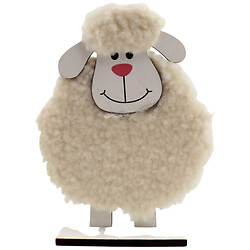 Фигурка декоративная пасхальная "Барашек", дерево+текстиль