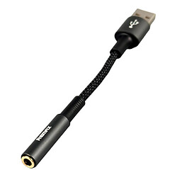 Адаптер Remax CB08 Velocity, USB, 3.5 мм., Черный