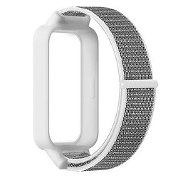 Ремінець Xiaomi Mi Band 9 Active, Nylon, White-Grey, Білий