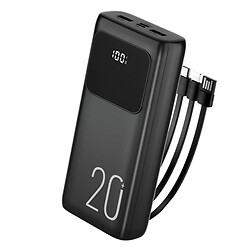 Портативная батарея (Power Bank) WUW Y21 TUGI, 20000 mAh, Черный