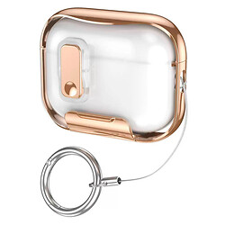 Чехол (накладка) Apple AirPods Pro 3, Deexe Crystal Color, Золотой