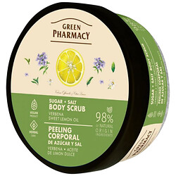 Сахарно-солевой скраб д/тела Green Pharmacy "Вербена и масло сладкого лимона", 200мл