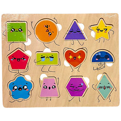 Вкладыши деревянные "Геометрические фигуры", 22,5х18 см, Mic