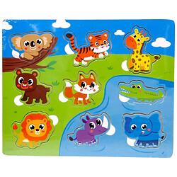 Вкладыши деревянные "Животные", 22,5х18 см, Mic