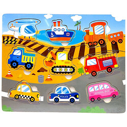 Вкладиші дерев'яні "ТРАНСПОРТ", 22,5 х18 см, Mic