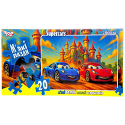 Детские мягкие пазлы "ГОНКИ", 20 элементов, Dankotoys