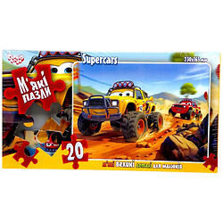 Детские мягкие пазлы "ДЖИПЫ", 20 элементов, Dankotoys