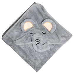 Детское полотенце с капюшоном "СЛОН", размер 80x80 см, Mega Zayka