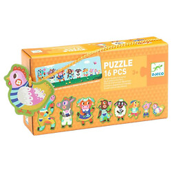 Дуо-пазл "Большие и малые на ферме", Djeco