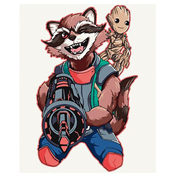 Картина по номерам "Грут и Ракета", 40х50 см, Art Craft