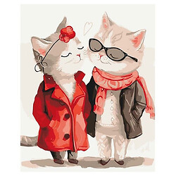 Картина за номерами "Котяче побачення", 40х50 см, Art Craft