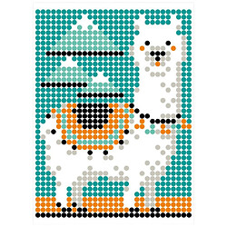 Картина по номерам с наклейками "Лама"