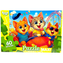 Макси пазлы "Американские горки", 60 элементов, Dankotoys