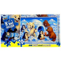 Мягкие пазлы "АРКТИЧЕСКИЕ ДРУЗЬЯ", 20 элементов, Dankotoys